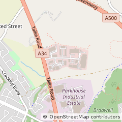 Map of Newcastle-Under-Lyme, Staffordshire