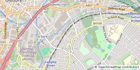 Map of Oldbury, West Midlands