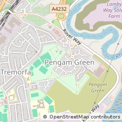 Map of Cardiff, South Glamorgan