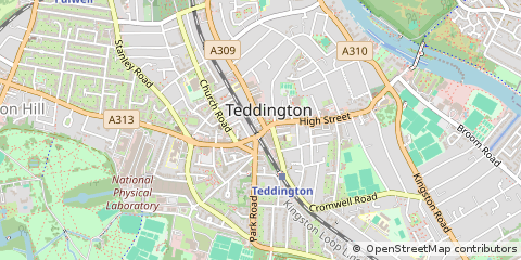Map of Teddington