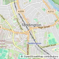 Map of Teddington