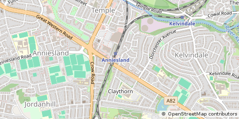 Map of Glasgow, Lanarkshire