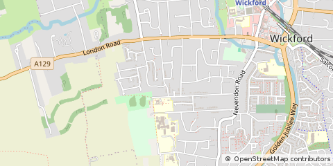 Map of Wickford, Essex