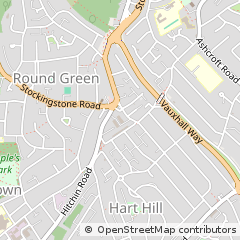 Map of Luton, Bedfordshire