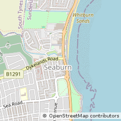 Map of Sunderland, Tyne & Wear