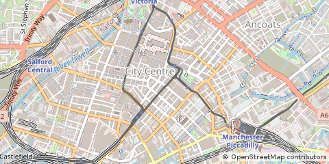 Map of Manchester