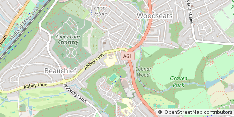 Map of Sheffield