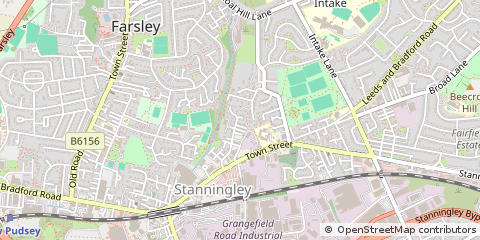 Map of Leeds, West Yorkshire