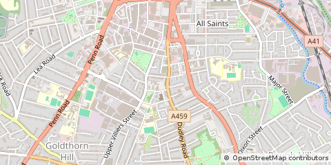 Map of Wolverhampton, West Midlands