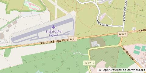 Map of Camberley, Surrey
