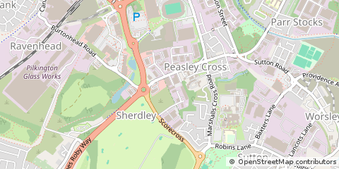 Map of ST Helens, Lancashire