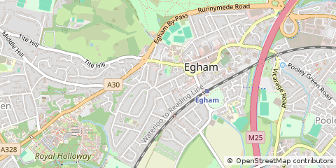 Map of Egham