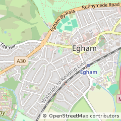 Map of Egham