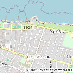 Map of Margate, Kent