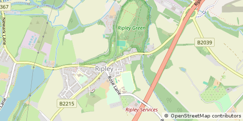 Map of Ripley, Surrey