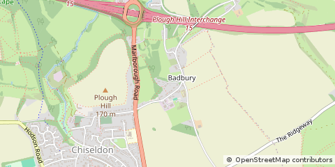 Map of Swindon, Wiltshire