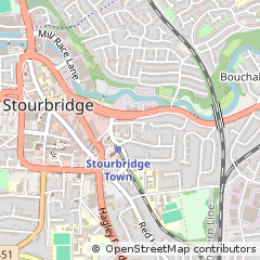 Map of Stourbridge, West Midlands