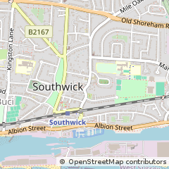 Map of Southwick, West Sussex