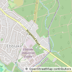 Map of Verwood, Dorset