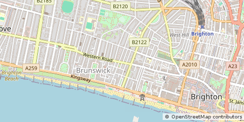 Map of Brighton, East Sussex