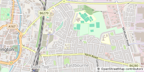Map of Darlington, Co Durham