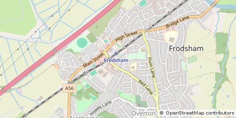Map of Frodsham, Cheshire