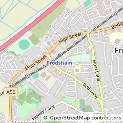 Map of Frodsham, Cheshire