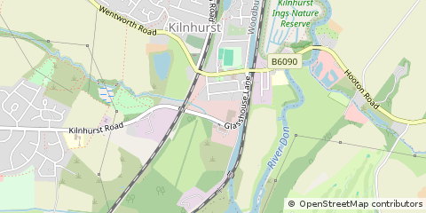 Map of Rotherham, South Yorkshire