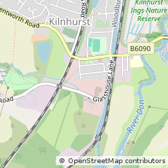 Map of Rotherham, South Yorkshire