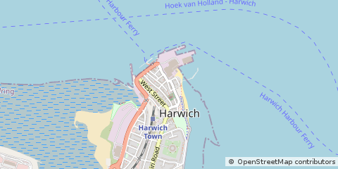 Map of Harwich, Essex