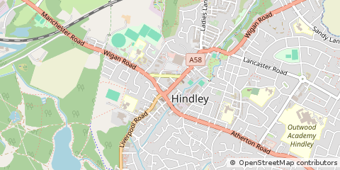 Map of Wigan