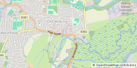 Map of Woking, Surrey