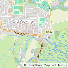 Map of Woking, Surrey