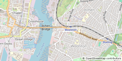 Map of Chichester, West Sussex