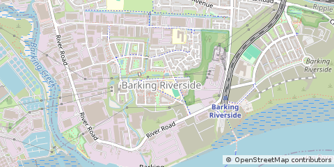 Map of Barking, Essex