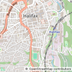 Map of Halifax, West Yorkshire