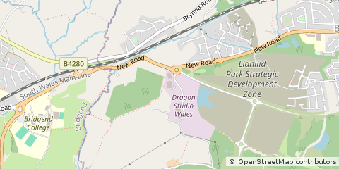 Map of Bridgend, Cheshire