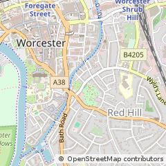 Map of Worcester