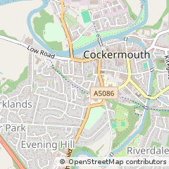 Map of Cockermouth, Cumbria