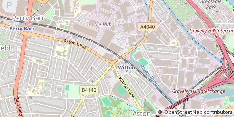 Map of Birmingham, West Midlands