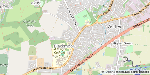 Map of Astley, Manchester