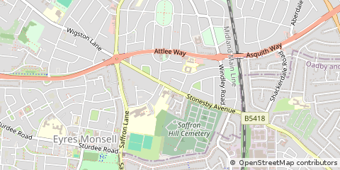 Map of Leicester