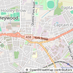 Map of Heywood, Greater Manchester