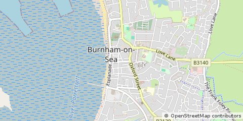 Map of Burnham-on-SEA