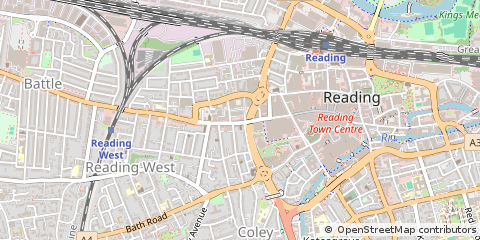 Map of Uxbridge, Berkshire