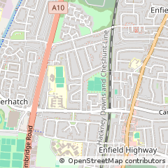 Map of Enfield, Middlesex