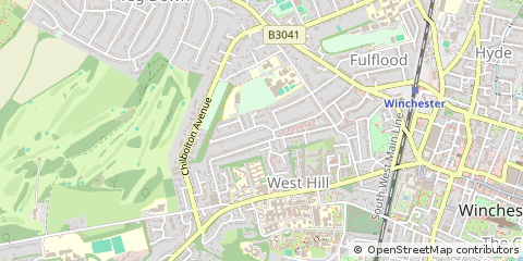 Map of Winchester