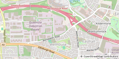 Map of Glasgow, Lanarkshire