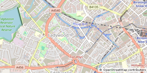Map of Birmingham