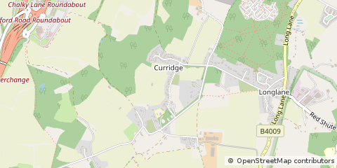 Map of Curridge, Berkshire